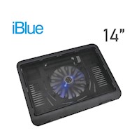 Cooler IBlue Para Laptop H19-BK Hasta 14 " Antideslizante USB